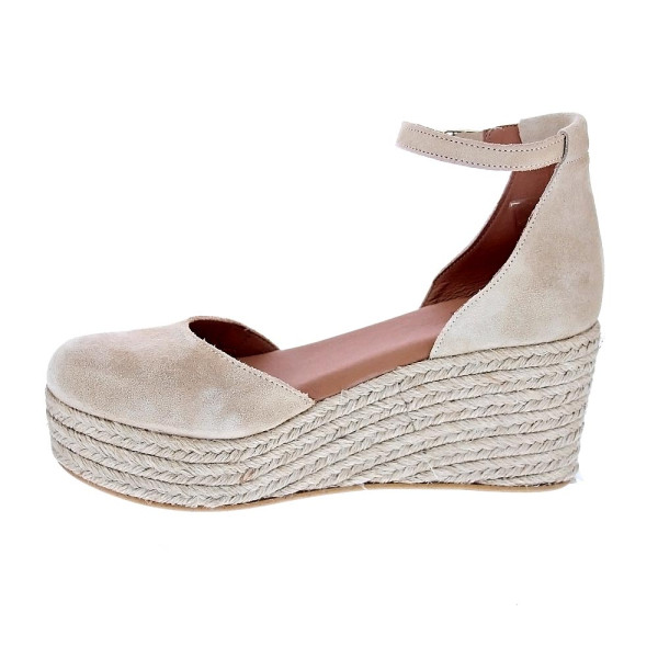 Alpargatas Popa zapatos Mujer modelo Cantalar Serraje Beige Hebilla