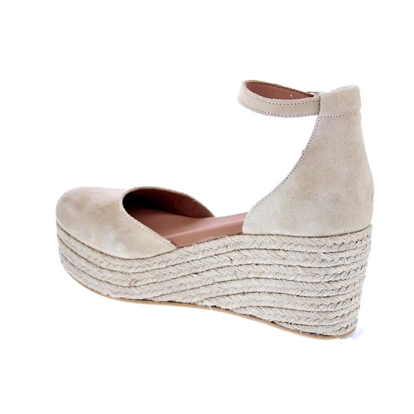 Alpargatas Popa zapatos Mujer modelo Cantalar Serraje Beige Hebilla