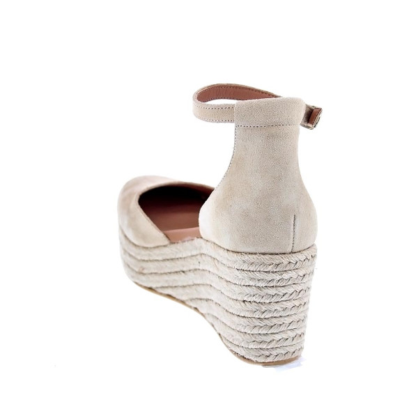 Alpargatas Popa zapatos Mujer modelo Cantalar Serraje Beige Hebilla