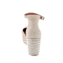 Alpargatas Popa zapatos Mujer modelo Cantalar Serraje Beige Hebilla