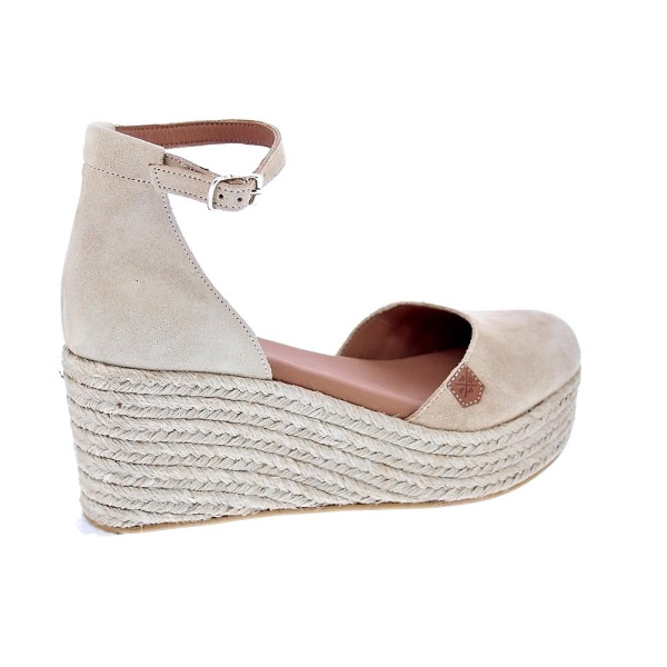 Alpargatas Popa zapatos Mujer modelo Cantalar Serraje Beige Hebilla