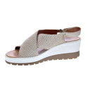 Sandalias Igi zapatos Mujer modelo 7664722 Beige Velcro