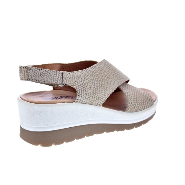 Sandalias Igi zapatos Mujer modelo 7664722 Beige Velcro