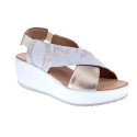 Sandalias Igi zapatos Mujer modelo 7665755 Plata Elástico