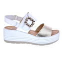 Sandalias Igi zapatos Mujer modelo 7667322 Blanco Velcro