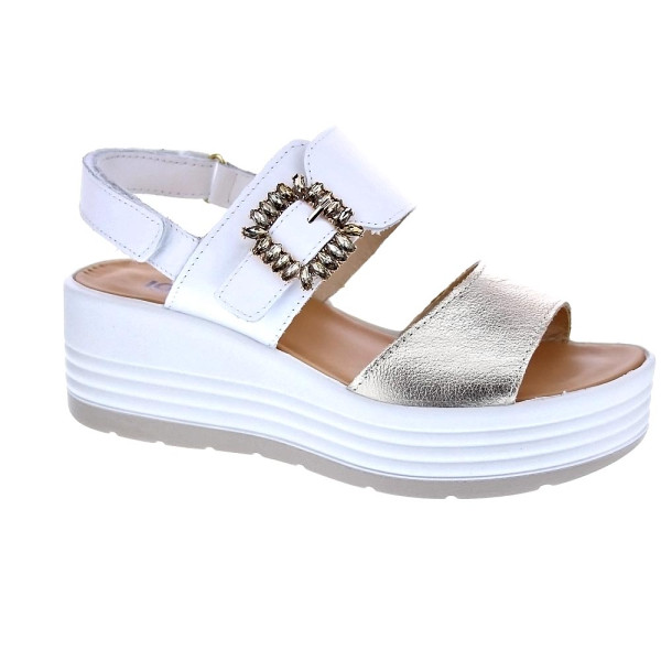 Sandalias Igi zapatos Mujer modelo 7667322 Blanco Velcro