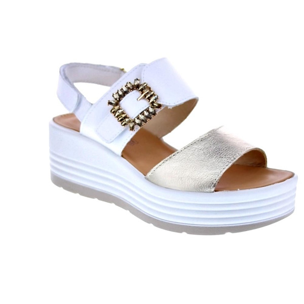 Sandalias Igi zapatos Mujer modelo 7667322 Blanco Velcro
