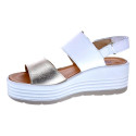Sandalias Igi zapatos Mujer modelo 7667322 Blanco Velcro