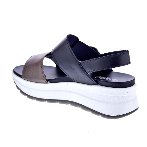 Sandalias Igi zapatos Mujer modelo 7677622 Negro Velcro