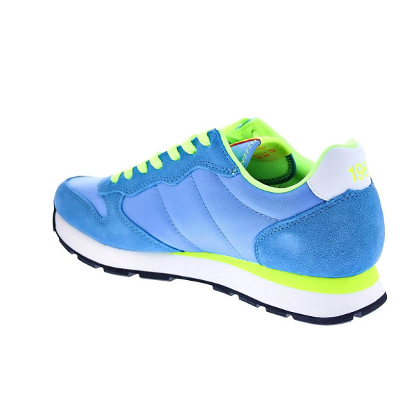 Zapatillas Sun68 AX zapatos Hombre modelo Tom Fluo Azul Cordón