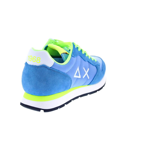 Zapatillas Sun68 AX zapatos Hombre modelo Tom Fluo Azul Cordón