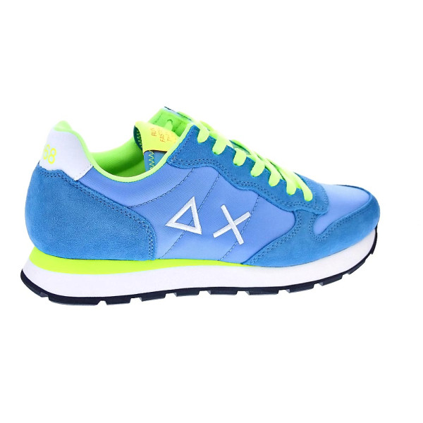 Zapatillas Sun68 AX zapatos Hombre modelo Tom Fluo Azul Cordón