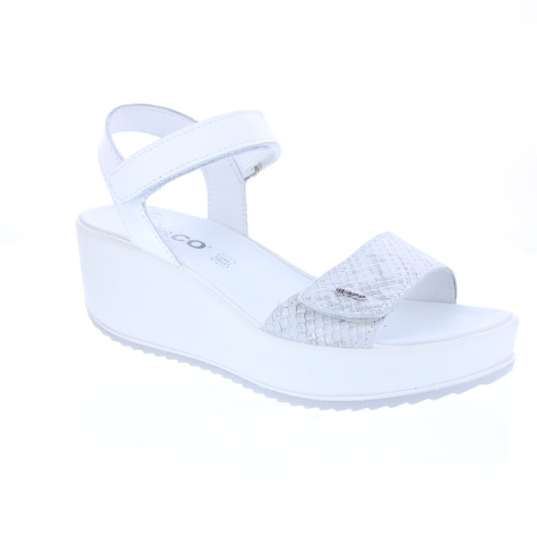 Sandalias Igi zapatos Mujer modelo 7665644 Blanco Velcro