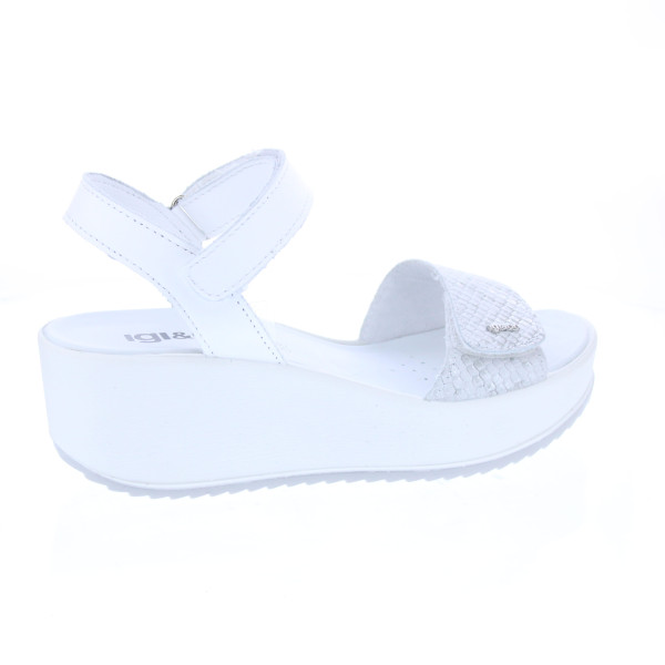 Sandalias Igi zapatos Mujer modelo 7665644 Blanco Velcro