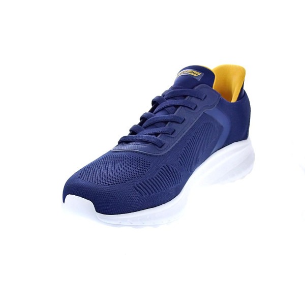 Zapatillas Skechers zapatos Hombre modelo SLIP INS Bobs Squad Chaos Azul Elástico