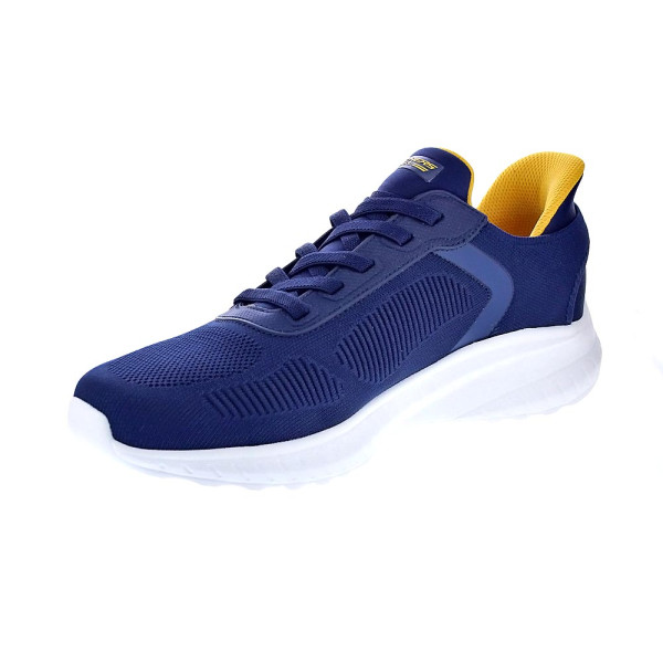 Zapatillas Skechers zapatos Hombre modelo SLIP INS Bobs Squad Chaos Azul Elástico