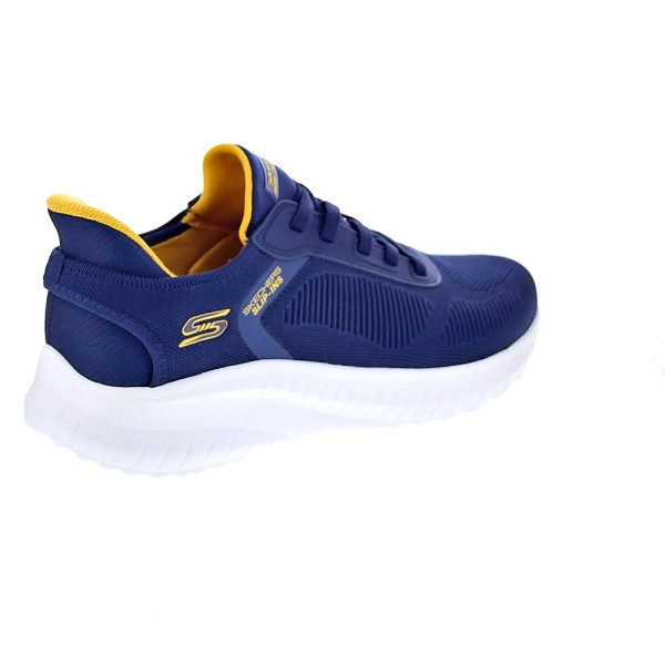 Zapatillas Skechers zapatos Hombre modelo SLIP INS Bobs Squad Chaos Azul Elástico