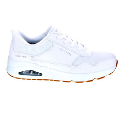 Zapatillas Skechers zapatos Hombre modelo Slipins Banksia Blanco Elástico
