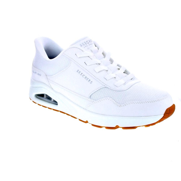 Zapatillas Skechers zapatos Hombre modelo Slipins Banksia Blanco Elástico