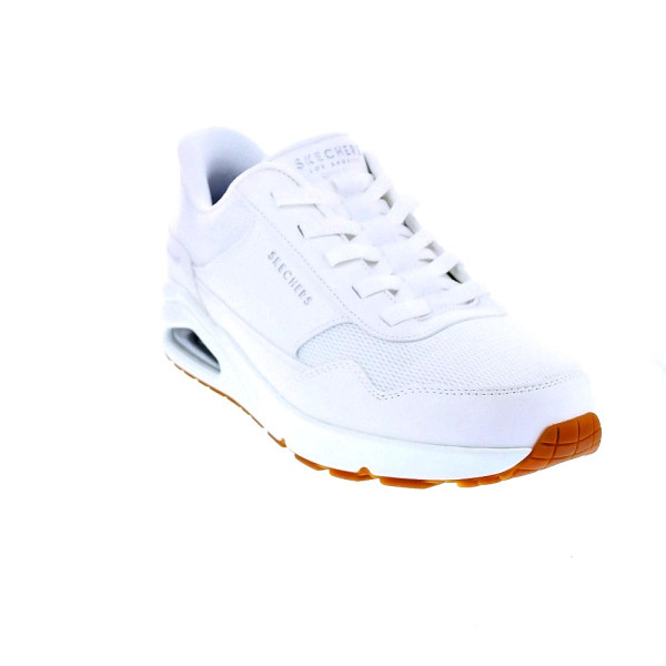 Zapatillas Skechers zapatos Hombre modelo Slipins Banksia Blanco Elástico