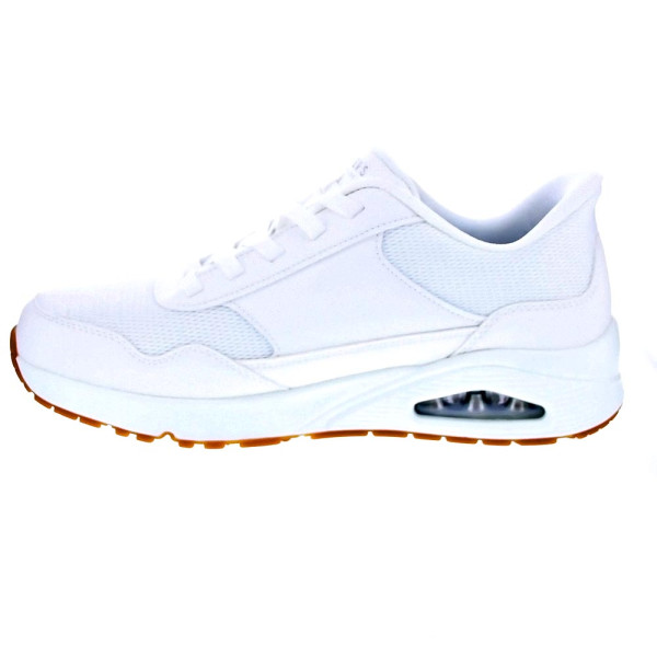 Zapatillas Skechers zapatos Hombre modelo Slipins Banksia Blanco Elástico