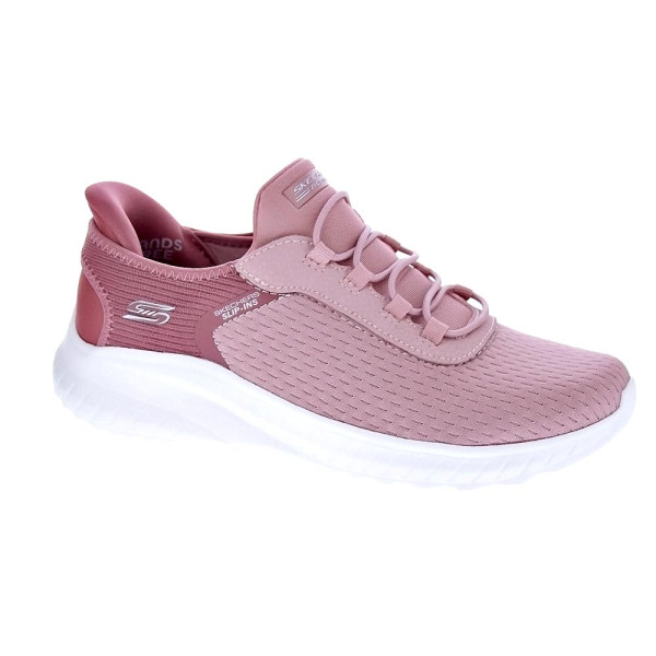 Zapatillas Skechers zapatos Mujer modelo SLIP-INS Bobs Sport Rosa Elástico