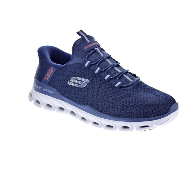Zapatillas Skechers zapatos Hombre modelo SLIP-INS Glide Step Azul Elástico