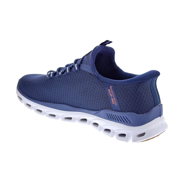 Zapatillas Skechers zapatos Hombre modelo SLIP-INS Glide Step Azul Elástico