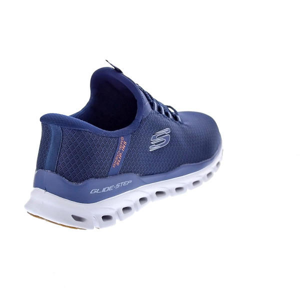 Zapatillas Skechers zapatos Hombre modelo SLIP-INS Glide Step Azul Elástico