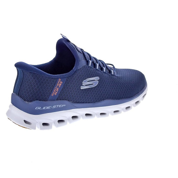 Zapatillas Skechers zapatos Hombre modelo SLIP-INS Glide Step Azul Elástico