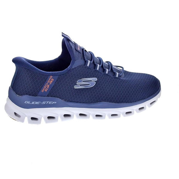 Zapatillas Skechers zapatos Hombre modelo SLIP-INS Glide Step Azul Elástico
