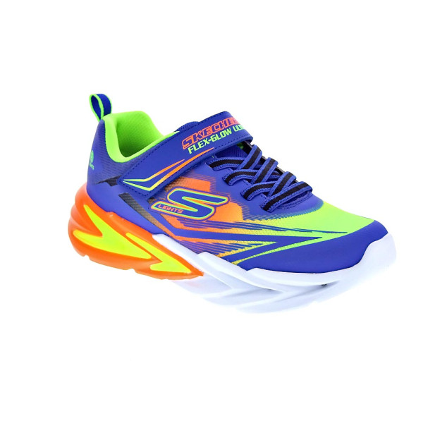 Zapatillas Skechers zapatos Niño modelo Glow Ultra Azul Velcro