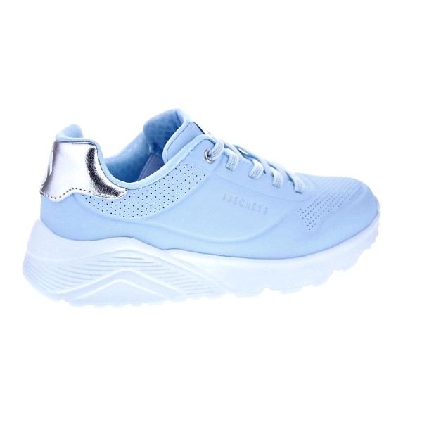 Zapatillas Skechers zapatos Niña modelo Uno Lite Azul Elástico