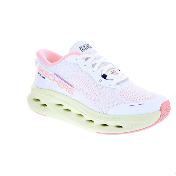 Zapatillas Skechers zapatos Mujer modelo Max Cushioning Glide Blanco Cordón