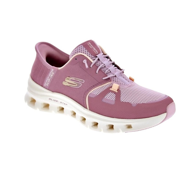 Zapatillas Skechers zapatos Mujer modelo SLIP-INS Glide Step Pro Rosa Elástico