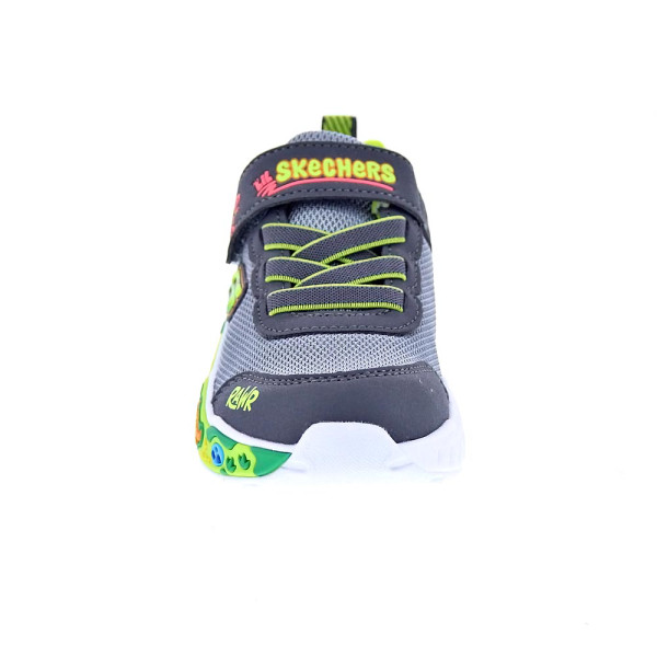 Zapatillas Skechers zapatos Niño modelo Play Scene Gris Velcro