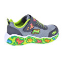 Zapatillas Skechers zapatos Niño modelo Play Scene Gris Velcro