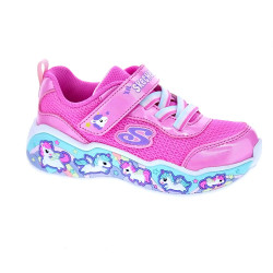 Zapatillas Skechers zapatos Niña modelo Fun Squad Rosa Velcro 2