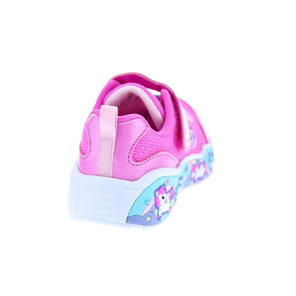 Zapatillas Skechers zapatos Niña modelo Fun Squad Rosa Velcro