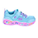 Zapatillas Skechers zapatos Niña modelo Fun Squad Azul Velcro
