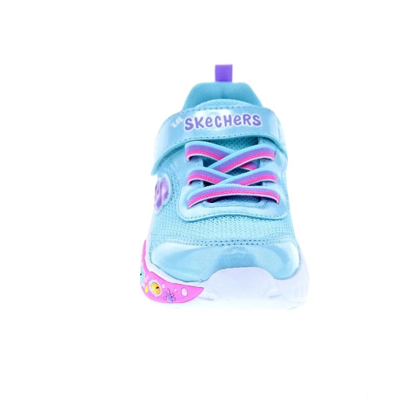 Zapatillas Skechers zapatos Niña modelo Fun Squad Azul Velcro