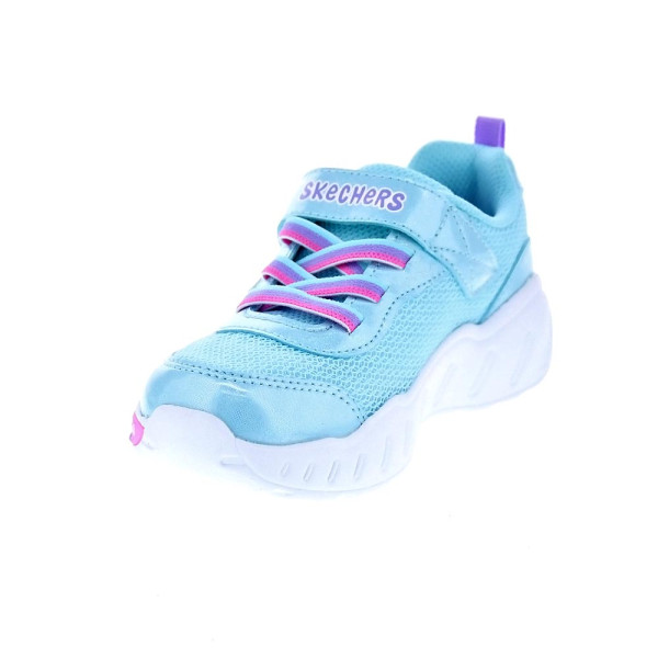 Zapatillas Skechers zapatos Niña modelo Fun Squad Azul Velcro