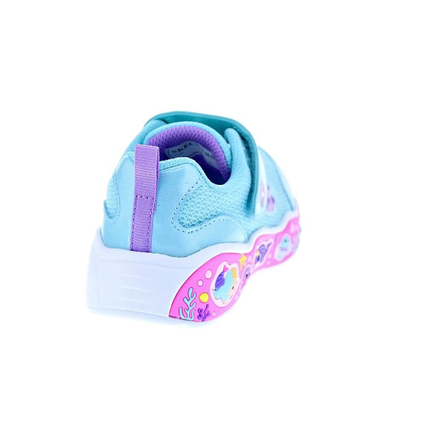 Zapatillas Skechers zapatos Niña modelo Fun Squad Azul Velcro