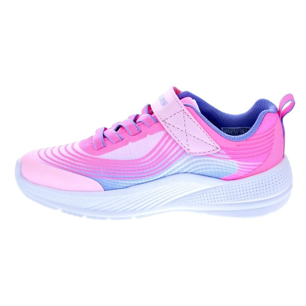 Zapatillas Skechers zapatos Niña modelo Microspec Advance Rosa Velcro
