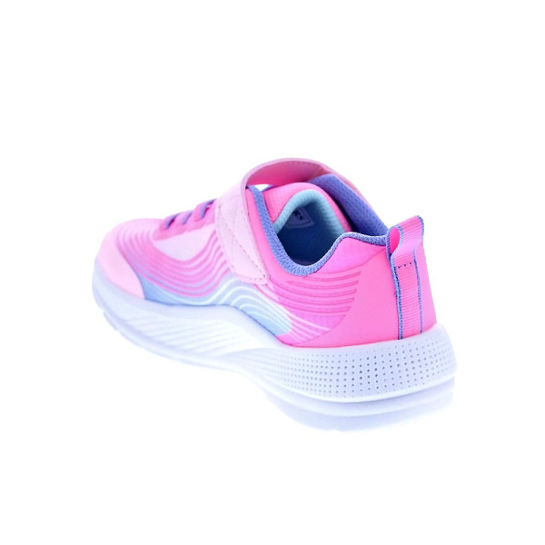 Zapatillas Skechers zapatos Niña modelo Microspec Advance Rosa Velcro