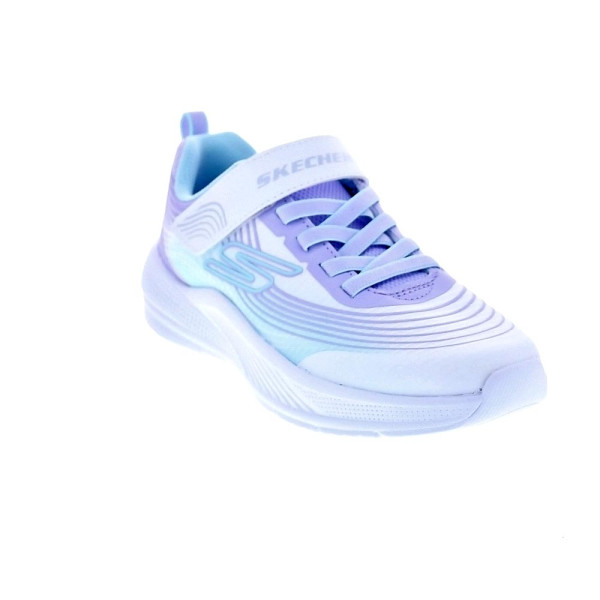 Zapatillas Skechers zapatos Niña modelo Microspec Advance Blanco Velcro