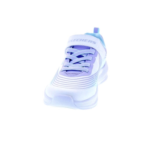 Zapatillas Skechers zapatos Niña modelo Microspec Advance Blanco Velcro
