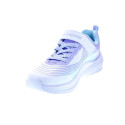 Zapatillas Skechers zapatos Niña modelo Microspec Advance Blanco Velcro