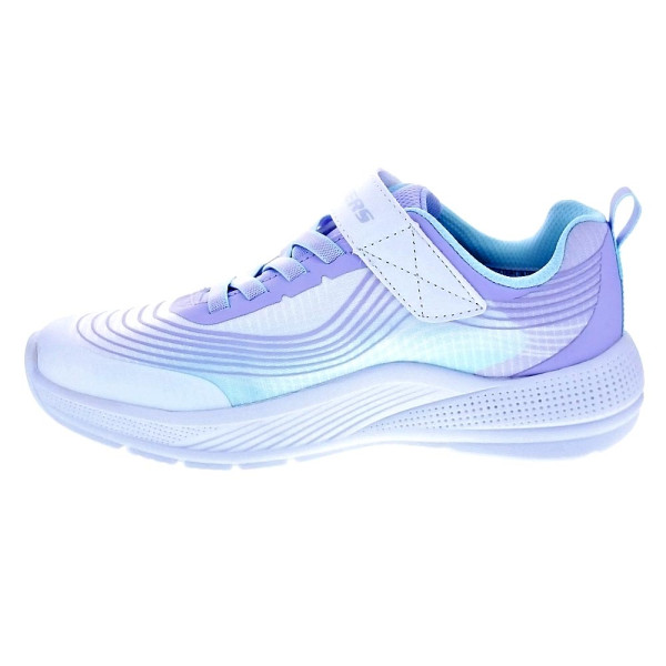 Zapatillas Skechers zapatos Niña modelo Microspec Advance Blanco Velcro