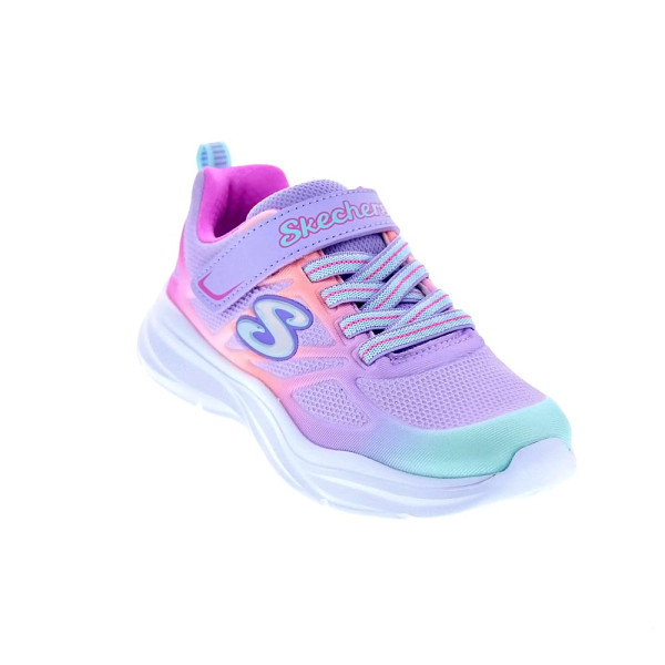 Zapatillas Skechers zapatos Niña modelo Power Jams Violeta Velcro
